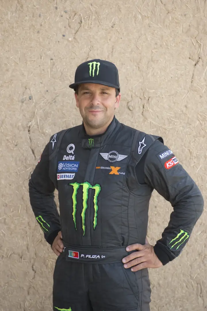 Dakar Rally 2014: Navigator portrait in Monster Mini race suit